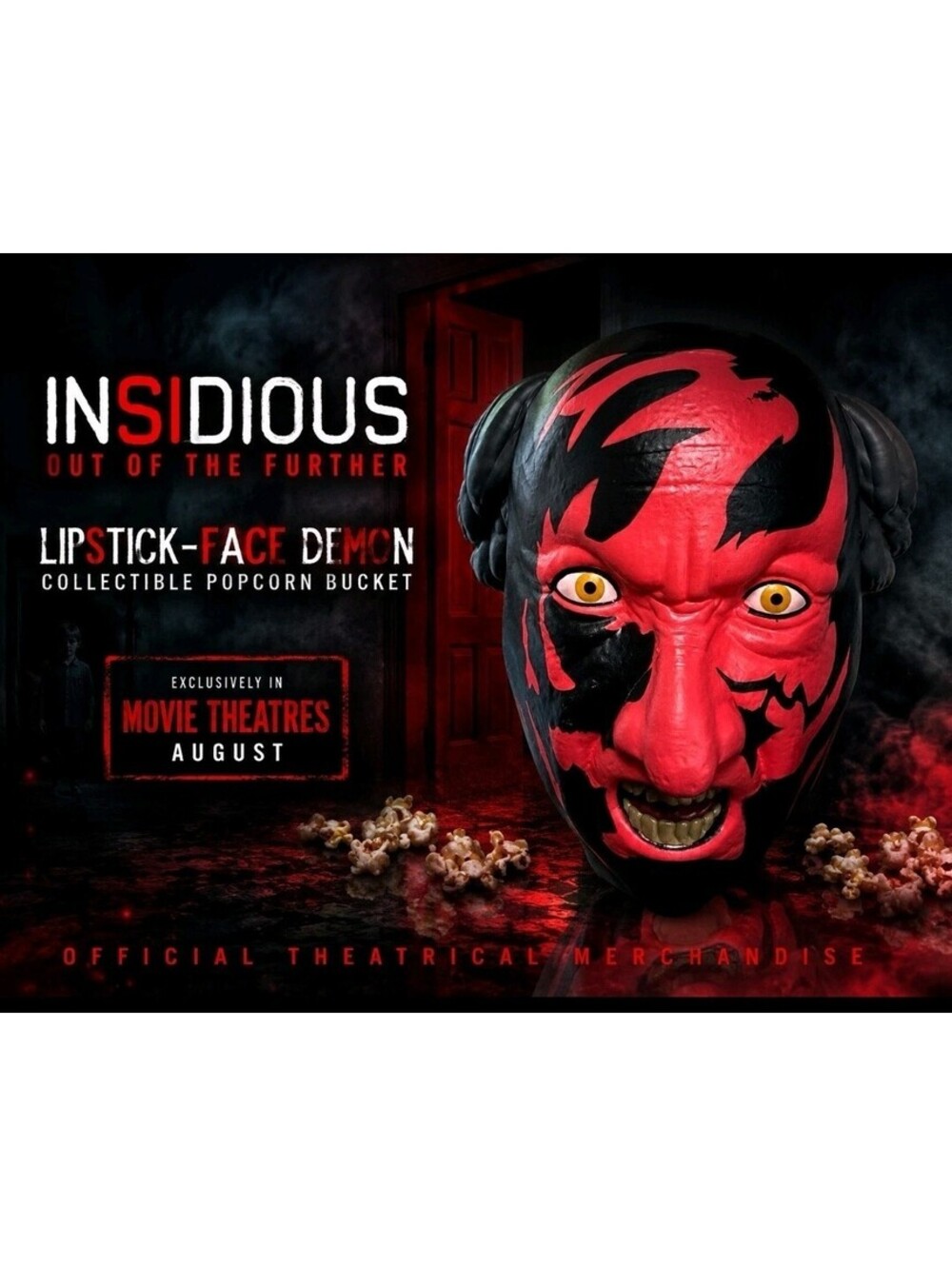 Insidious Out of the Further Lipstick Demon Head Popcorn Bucket New Sealed 2026